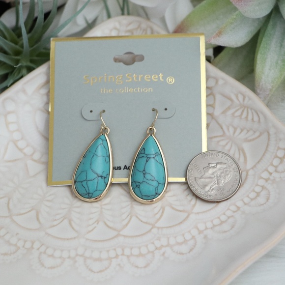 Spring Street Turquoise Earrings - Picture 4 of 4